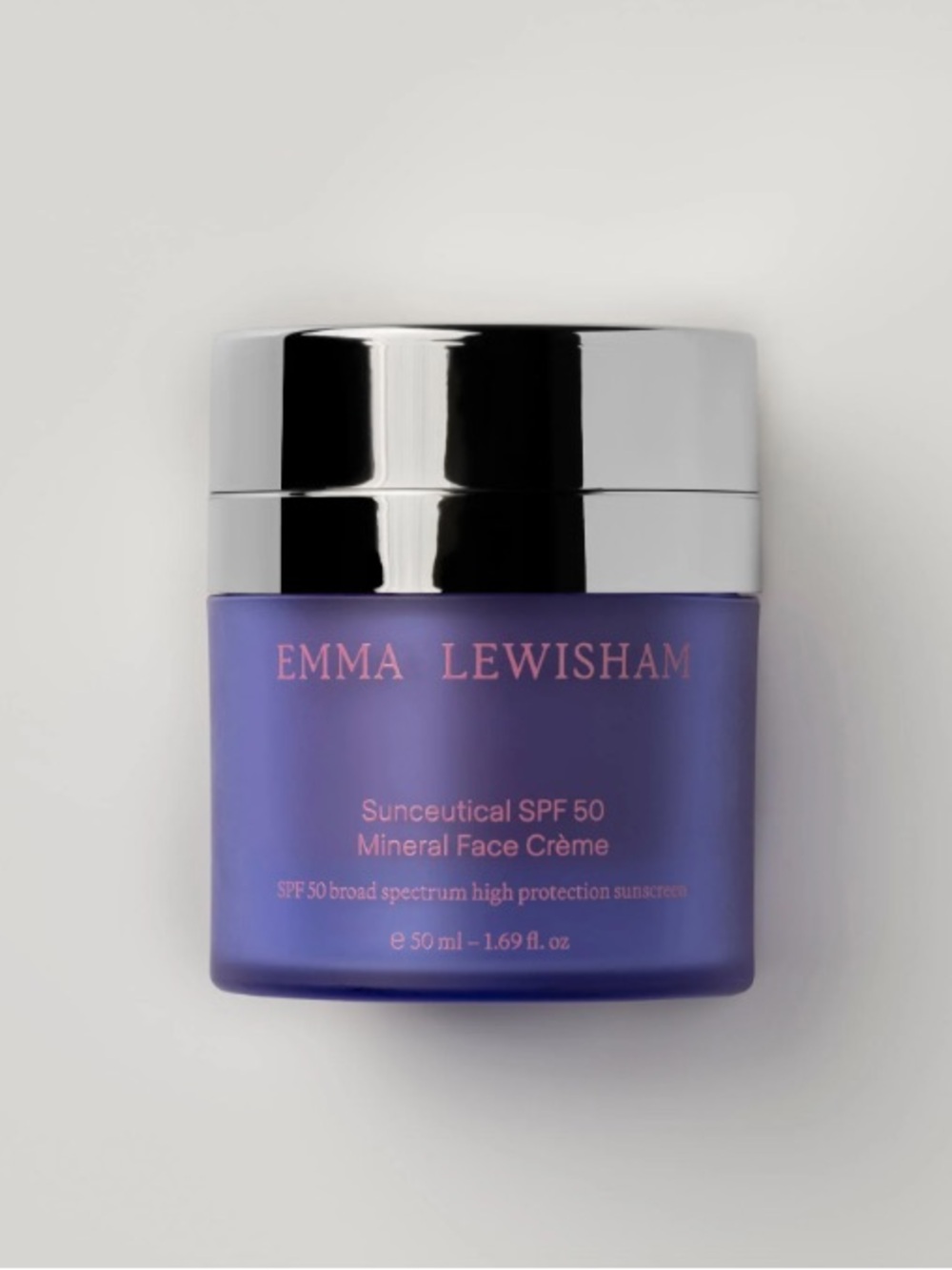 Emma Lewisham Sunceutical SPF 50 Mineral Face Cream - Full Size 50mL - NEW